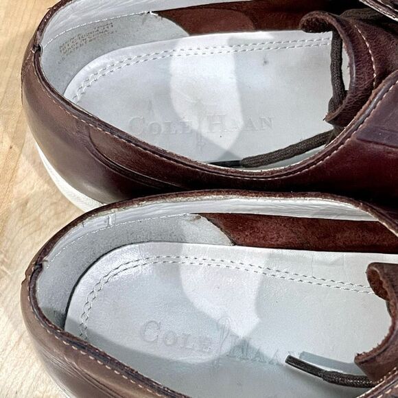 Cole Haan Brown Leather Retro Sneakers. Size 10.5M - Picture 8 of 10